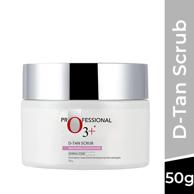 O3+ D-Tan Scrub 50g Pack of 1 | Exfoliating Face Scrub for Tan Removal and Glowing Skin