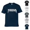 Классическая мужская футболка с коротким рукавом с надписью Yeezus из премиальной смесовой ткани
