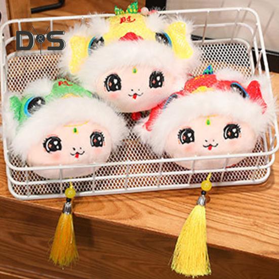 Подвеска в виде плюшевой змеи, мультяшная змея, брелок для ключей, талисман со знаком зодиака, кукла для китайского Нового года