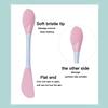NEW 2-Heads Silicone Face Brush Facial Mud Beauty Applicator Mixing Stick