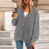 Sweaters For Women Button Long Sleeve Knit Sweater Coats With Pockets