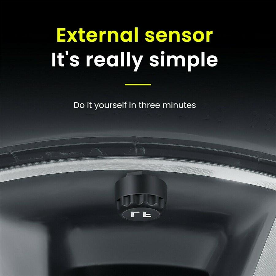 B05 Wireless Car TPMS OBD 2 II HUD Solar + USB Charging Vehicle Tire Pressure Mo