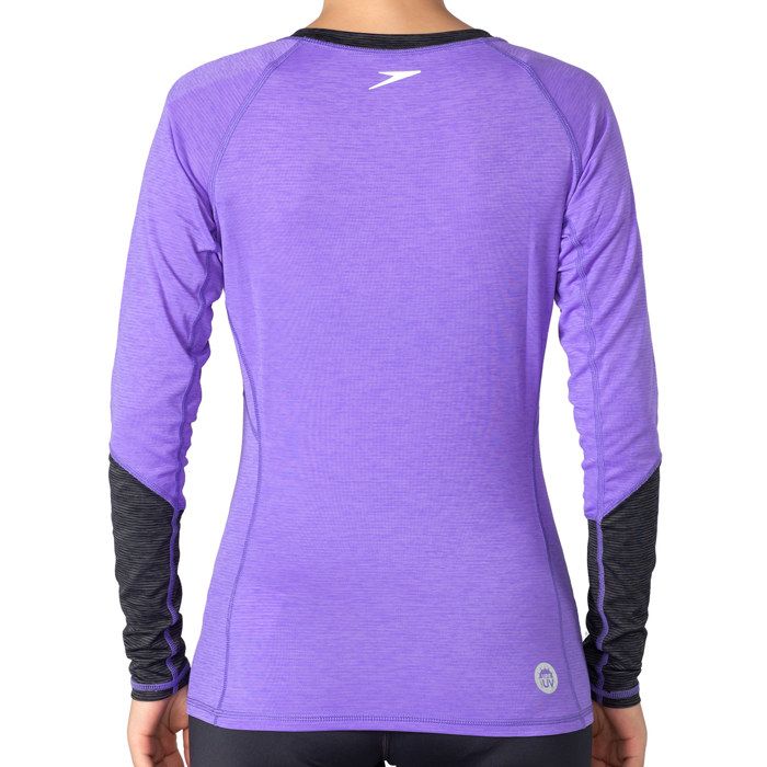 Rashguard - SPEEDO - Casual Femme - Manches Longues - UPF 30+ - Tissu à Séchage Rapide