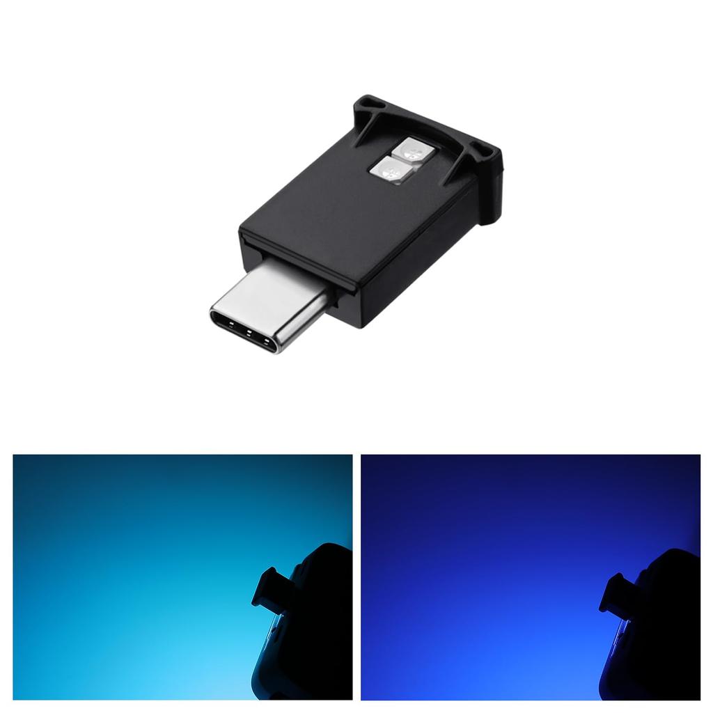 Светодиодная USB-лампа GIMUYA Type-C для салона автомобиля, 8 цветов,