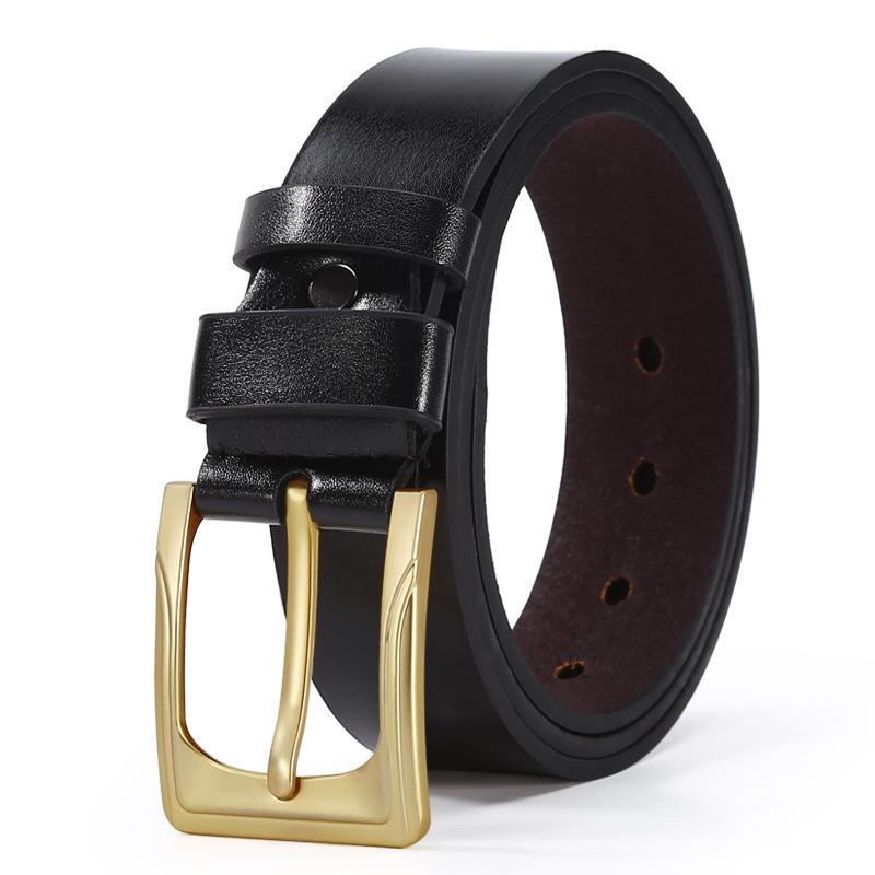 Мужской ремень повседневный ремень из коровьей кожи с пряжкой