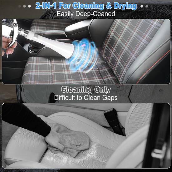 Воздуходувка для чистки автомобиля с трубчатой насадкой, сушилка высокого давления для поверхностей, эффективное оборудование для чистки салона