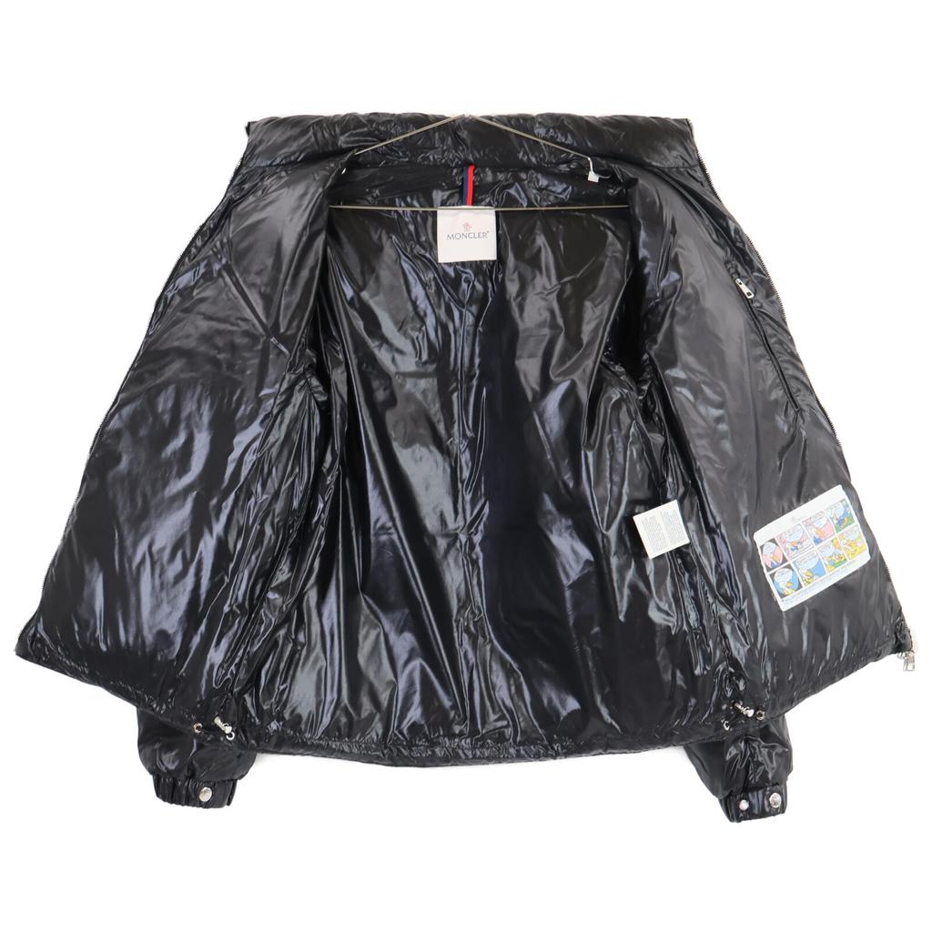 Moncler [Хорошее состояние/внутренний обычный продукт] FRIESIAN Arm Big Patch Пуховик 2 черныйБ/у