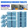 Solid Windshield Washer Tablets Professional Grade Windshield Cleaner Concentrated Cleaning Effervescent for Car Glass