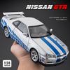 New 1/24 Nissan Skyline GTR-R34 Fast & Furious Alloy Car Model Sound Light Collective Miniature Voiture Diecast Toy Vehicle Boy Gift