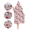 Розовый Банный Халат-Полотенце с Капюшоном Hello Kitty, Кавайный Микрофибровый Быстросохнущий Пончо для Ванны, Мягкий Впитывающий Пляжный Накидка для Детей