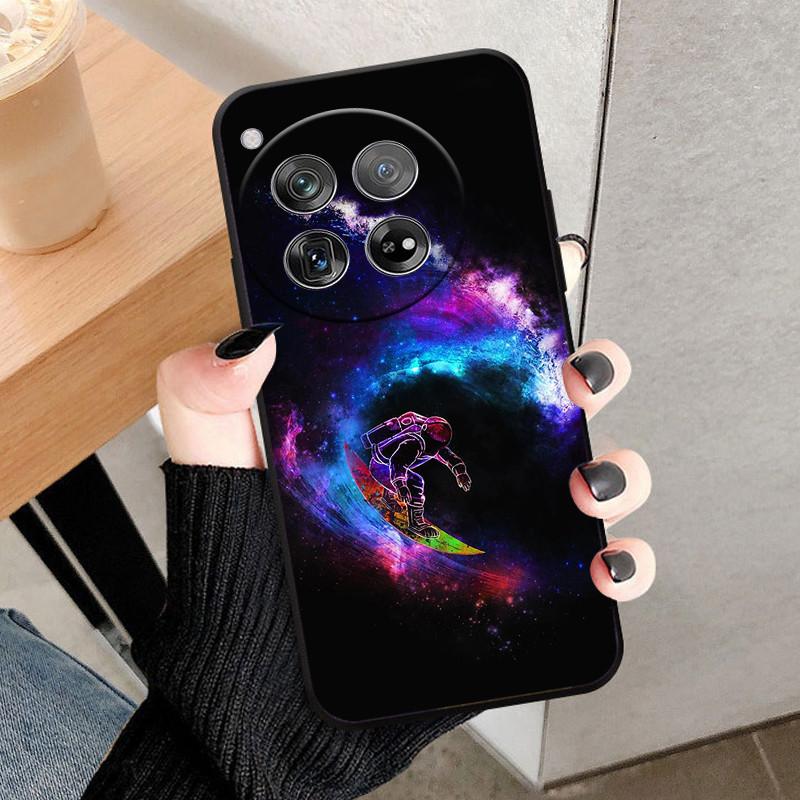 For OnePlus 12 Case Cover For OnePlus12 Fundas New Black Soft Silicone TPU Protective Phone Case For One Plus 12 Bumper Coque