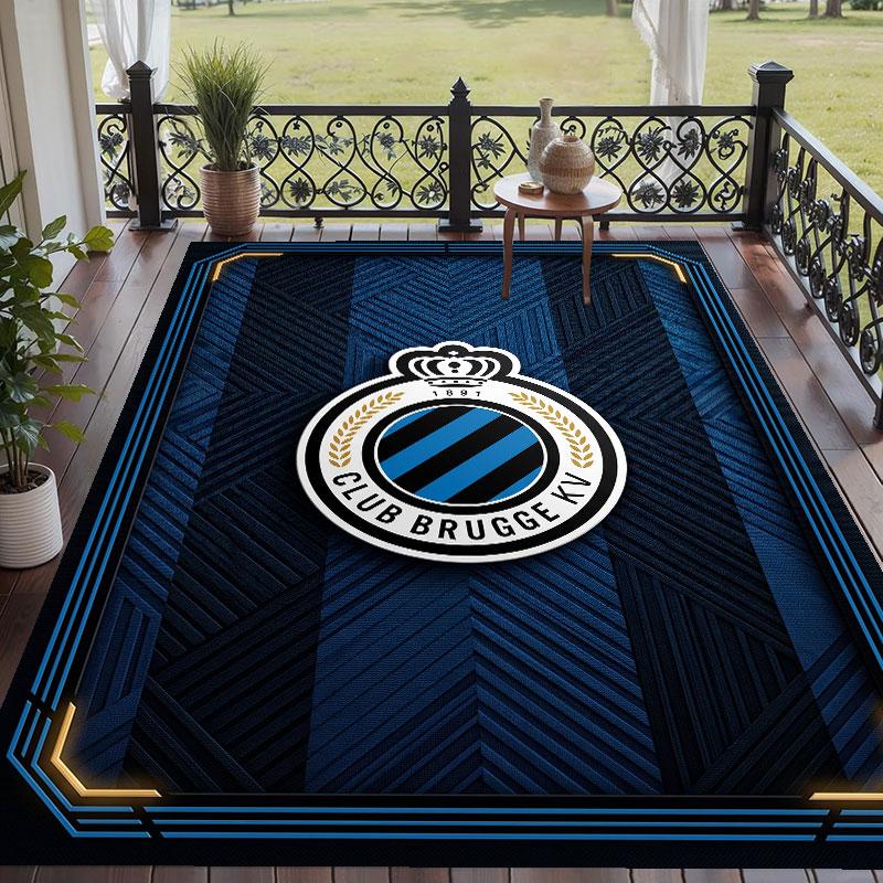 Soft Floor Carpet Club Brugge FC Pattern Area Rug Decorative Mat For Home Room Decoration