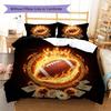 Burning ball Pattern Bedding Quilt Set Quilt Cover Pillowcase Home Decoration Birthday Gift (1 * duvet cover + 2 * pillowcase, without core)