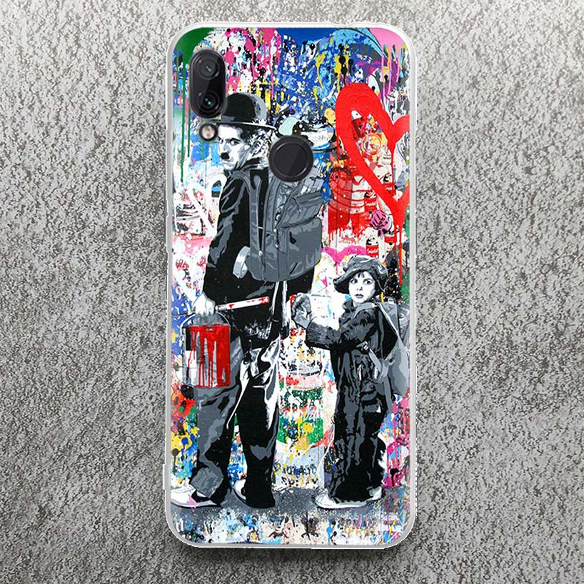 Banksy Graffiti Art Print Soft Case for Xiaomi Redmi Note 10 9 9S 8 Pro 7 Phone Shell Mi 15 Ultra 14 12T 11T 10T 9T 12 11 Lite M