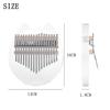 17 Keys Thumb Piano With Eva Bag Crystal Kalimba Acrylic Finger Piano Gifts For Kids Adult Beginners With Tuning Hammer Parts