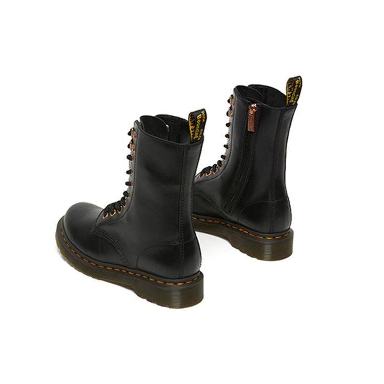 Dr. Martens 1490 Hdw Wanama Leather Ankle Boots With Metal Buckles Women Boots Black 26871001
