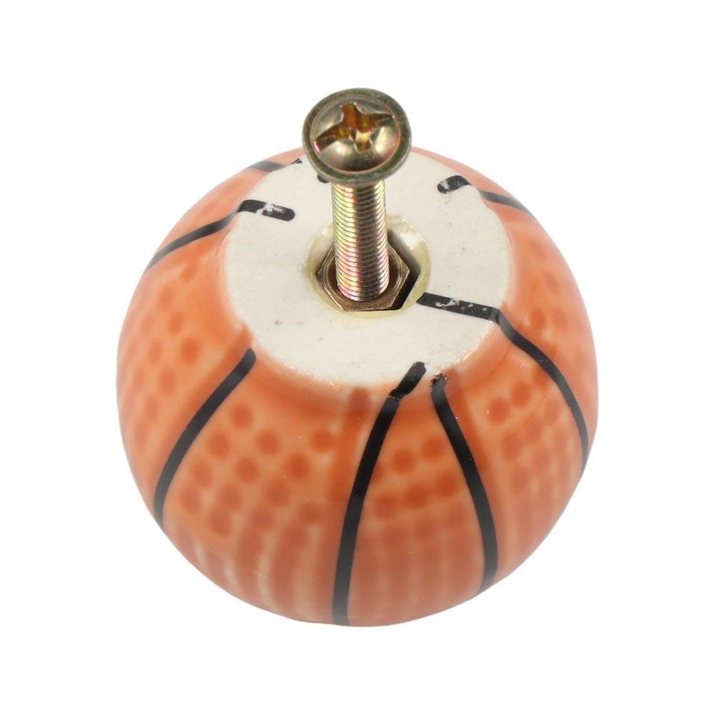 Single Hole Football Door Knob Pull Handles Drawer Knobs Creative Basketball Door Handle Kids Room