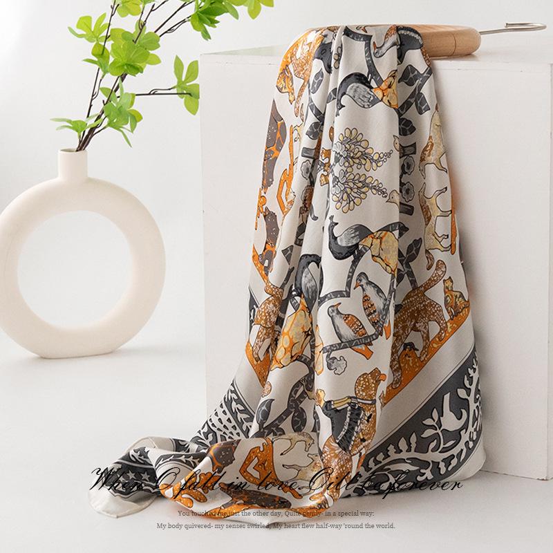 Mother's Day Silk Scarf Gift Set: 100% Mulberry Silk Square Shawl