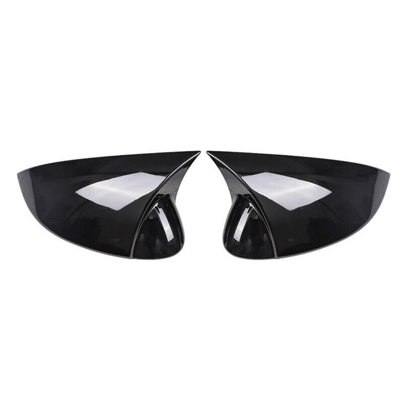 2x Glossy Black Side Wing Mirror Cover For Volkswagen Golf 8 MK8 GTI GTD GTE TSI TDI R -2022 Side Rear View Mirror Cap