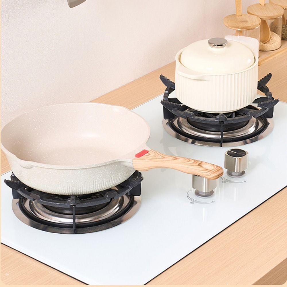 Black Gas Stove Bracket Anti Slip Pot Rack High Quality Wok Support  Stovetop