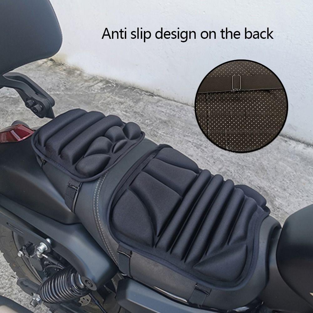 Новая амортизирующая противоскользящая подушка сиденья мотоцикла, чехлы для сиденья, подушка для мотоцикла, двойное сиденье