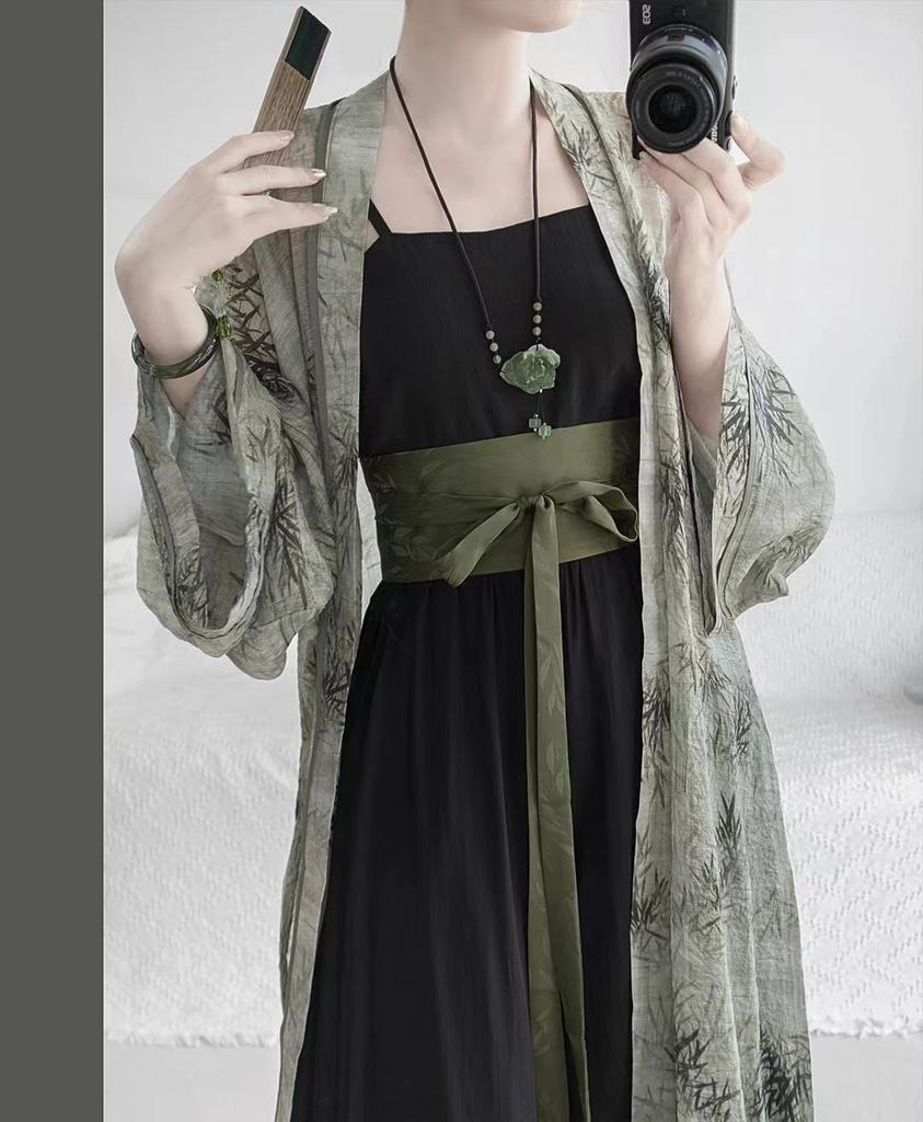 Китайский стиль династии Сун, женский повседневный костюм Hanfu, элемент Han, женская одежда