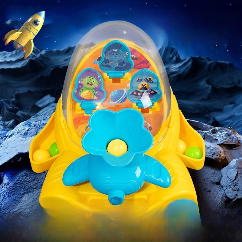 Spacecraft Pinball Machine Game Toy For Kids With Focus Training And Parentchild Play