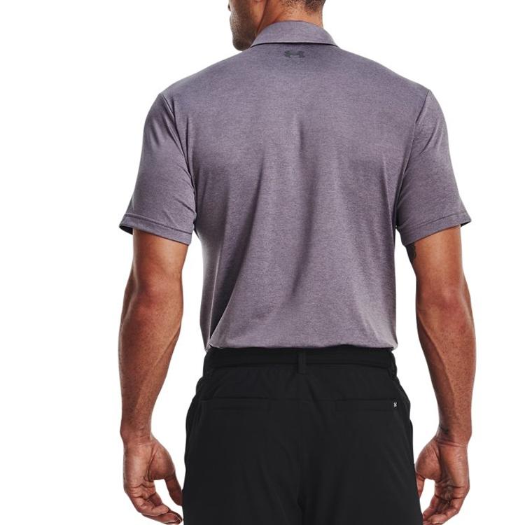 Under Armour Однотонная рубашка-поло прямого покроя с коротким рукавом, мужская, серая 1351131-033