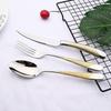 4Pcs Luxurious Flatware Cutlery Set Gold Tableware 18/10 Stainless Steel Mirror Polished Dinnerware Fork Spoon Knife Western Dinner Set