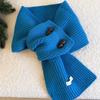 1Pc Knit Multi-functional Neck Brace Winter Button Korean Version Yarn False Collar Scarf