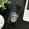 Забавный Милый Кот Чехол для Телефона Для Samsung S26,S25,S24,S23,S22,S30,S21,Ultra,Plus,FE 5G Черный Мягкий Чехол