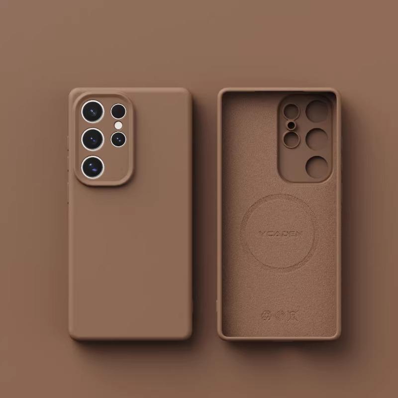 Оригинальный магнитный чехол из жидкого силикона для Samsung Galaxy S26 S25 S24 S23 S 26 Ultra Plus Чехлы Беспроводная зарядка Мягкая крышка