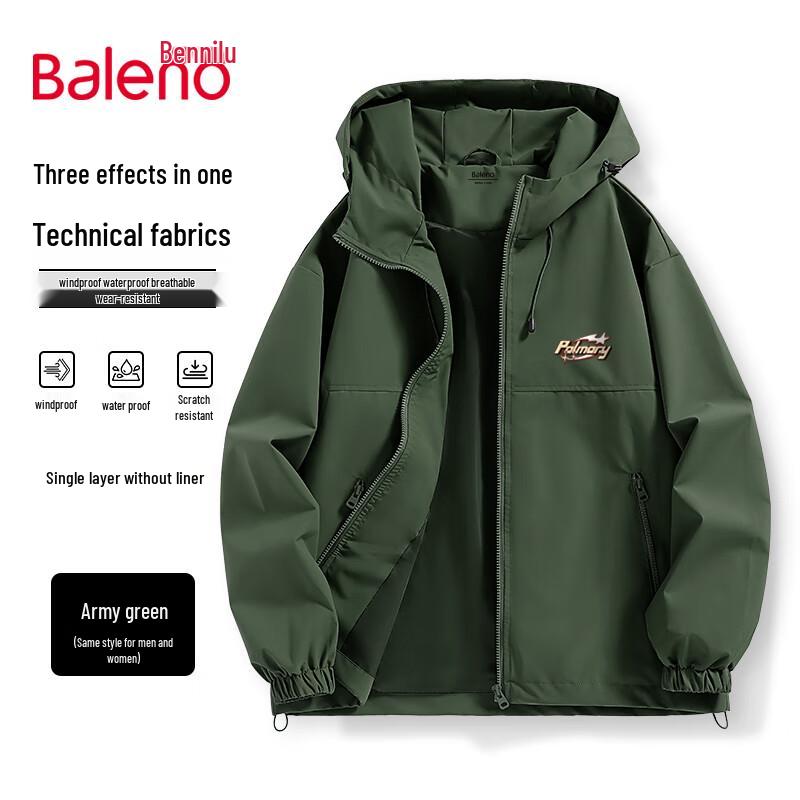 Baleno Men's Outdoor Techwear Hooded Jacket