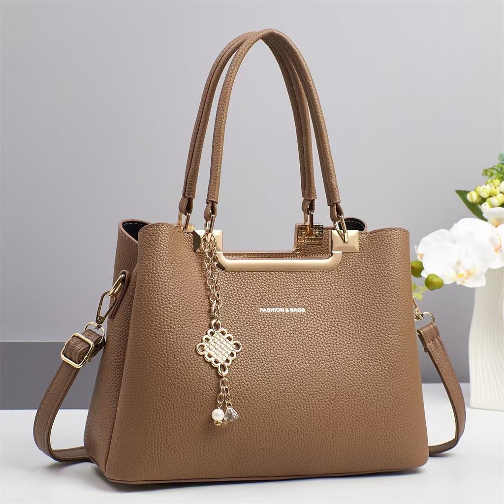 Новая модная сумка Macaron, многослойная, большая вместимость, сумка на одно плечо, личи, текстура, сумка через плечо, тренд