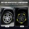 Car Wheel Hub Reflective Stickers Tire Rim Luminous Accessories For SEAT Leon 5f Ibiza 6l 6j Leon 1P Cushion Altea Xl Leon Mk