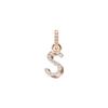 Swarovski Remix Collection Variety Magic Chain Versatile Letter S Imitation Crystal Necklace/Pendant Women's Rose Gold 5434399