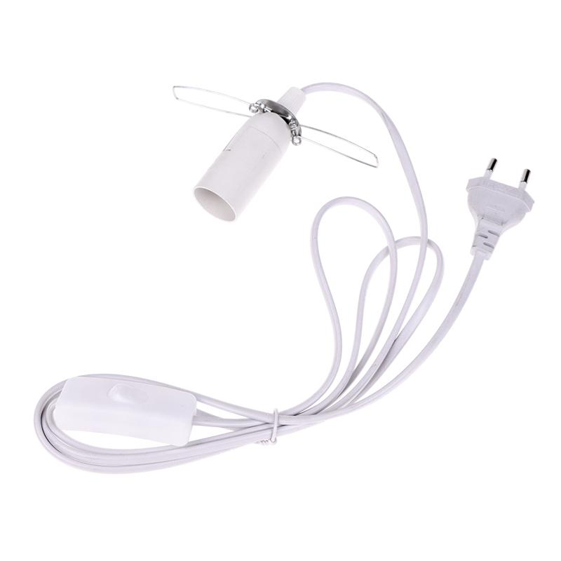 Eu Plug E14 Hanglamp Holder Light Bulbs Socket With Switch Wire 1.55M Power Cord Cable For Pendant Fixture Hang Lamp
