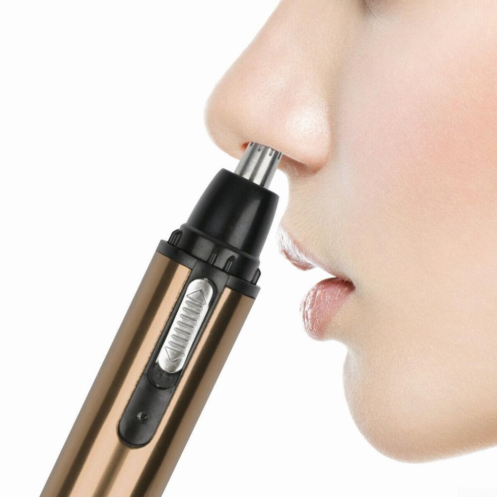 Removal Nose Hair Trimmer Electric Rechargeable Sliding ON/OFF Switch