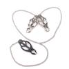 3 Head Metal Chain Nipple Clamp Female Slave Restraint Sex Toy Breast Clip