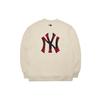 New MLB Sweatshirts Unisex Cream 3AMTC0114-50CRS