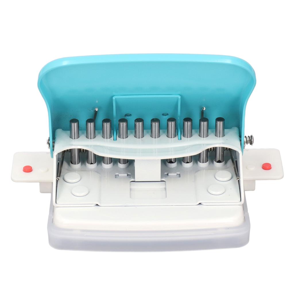 Paper Binding Machine Handheld Portable Spiral Binder A4 A5 A6 A7 Coil Book Round Hole Puncher School Home Light Blue