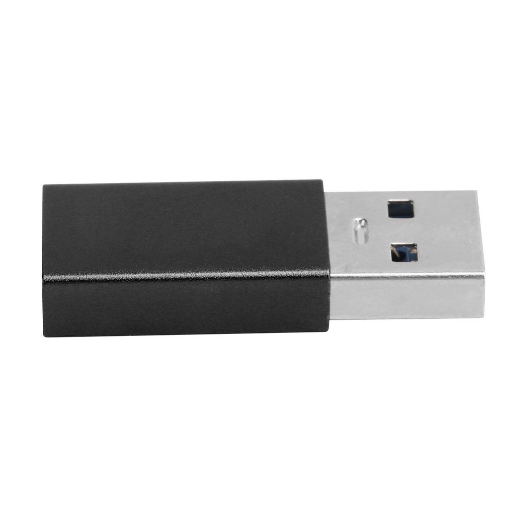 Переходник-конвертер TypeC гнездо на USB3.0 штекер USB быстрая зарядка компьютерные аксессуары(черный )