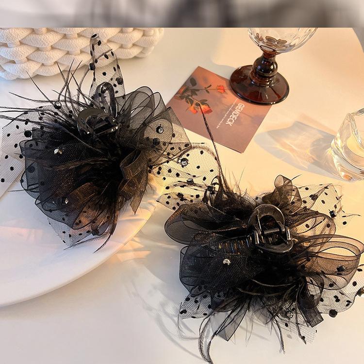 1 шт. Премиум сетчатый диск-перо для волос, зажим для волос, заколка для головы, заколка для волос в виде акулы