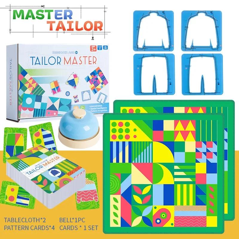 Tailor Master, Children's Educational Thinking Concentration Training Toy Graphic, Color Matching Double Battl E Table Game