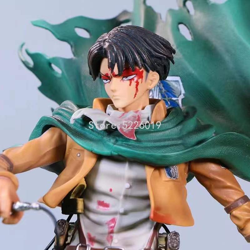35cm Attack On Titan Anime Figure Levi Ackmen Action Figure Shingeki No Kyojin Ackmen Figurine Eren Mikasa Ackerman Figure Doll