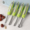 4 шт. из нержавеющей стали удалитель сердцевины яблока и зизифуса с нескользящей подвесной ручкой, овощечистка для фруктов и овощей, кухонная утварь и инструмент