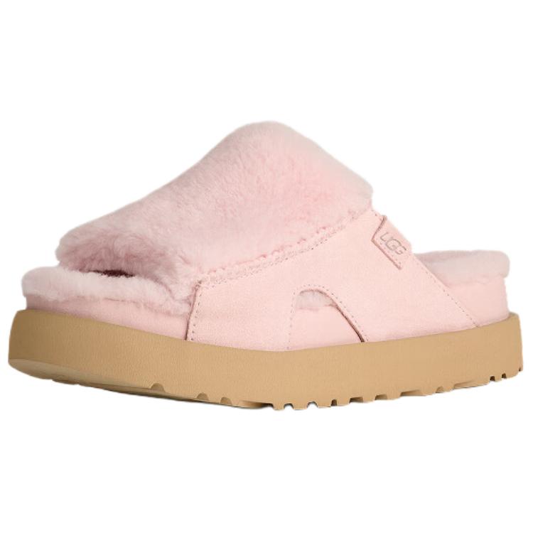 UGG Повседневная Мода Удобные Толстая Подошва Открытый Носок Шлепанцы Женские шлепанцы Светло-Розовый 1174551-RTT