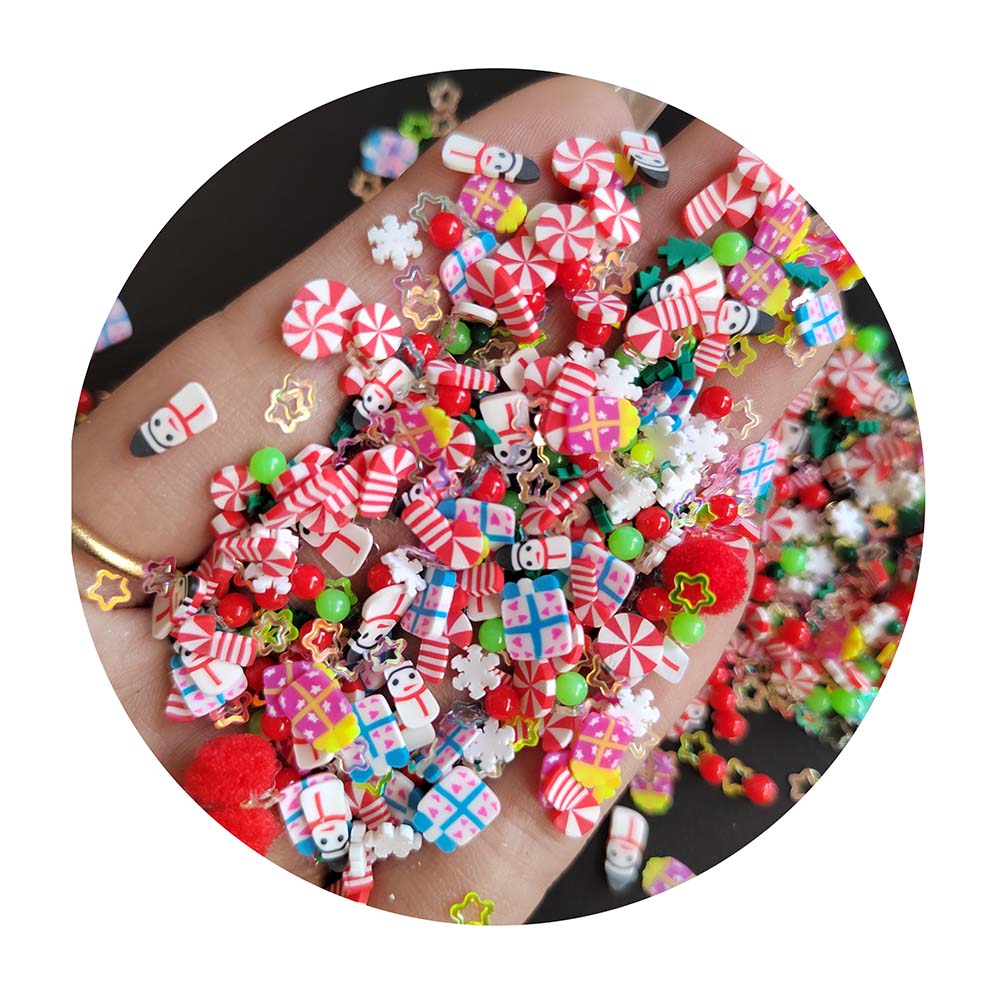 1kg Handmade Mini Soft Clay Pieces Cartoon Design Slime Fillers DIY Crafts Custom Jewelry Anime Decor