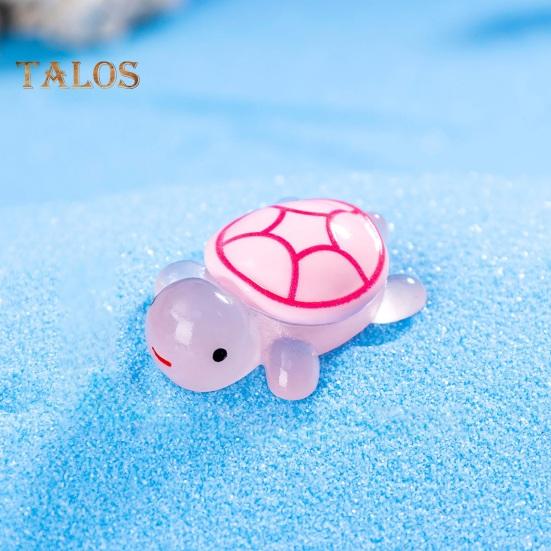 10/30 шт. красочная мини-фигурка черепахи, светящаяся в темноте, крошечное украшение в виде черепахи, миниатюрная статуэтка животного, настольное украшение, сувениры для вечеринки