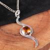 Citrine Pendant Gemstone Jewelry, 925 Solid Sterling Silver Pendant, Gift For Women Handmade Pendant For Wedding Gift